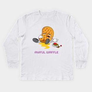 Aweful Waffle Kids Long Sleeve T-Shirt